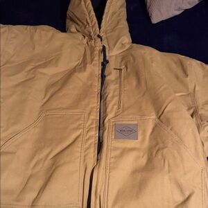 Men's Mustard Hooded Performance Jacket